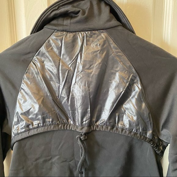 Adidas trefoil women’s full zip high neck track jacket satin 3 stripes - small - Picture 5 of 15